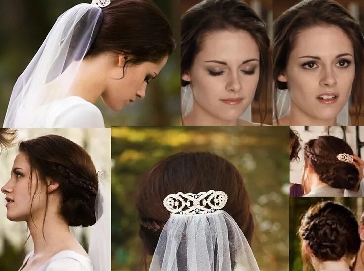 Прическа беллы Pin on My impossible hair... Twilight wedding, Wedding hairstyles with veil, Bel