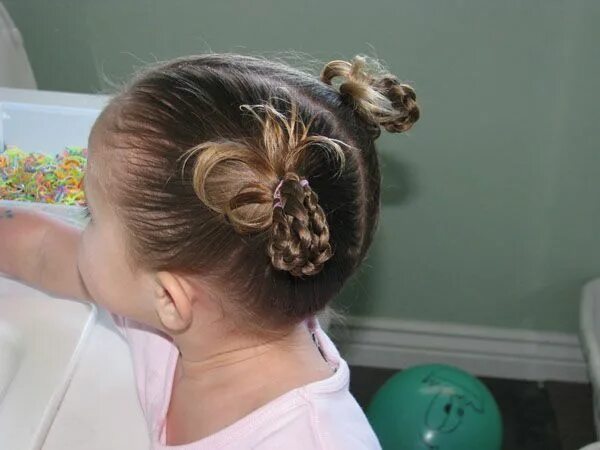 Прическа белочка для девочки из волос Double Braided Ponytails (With images) Kids hairstyles, Little girl hairstyles, 