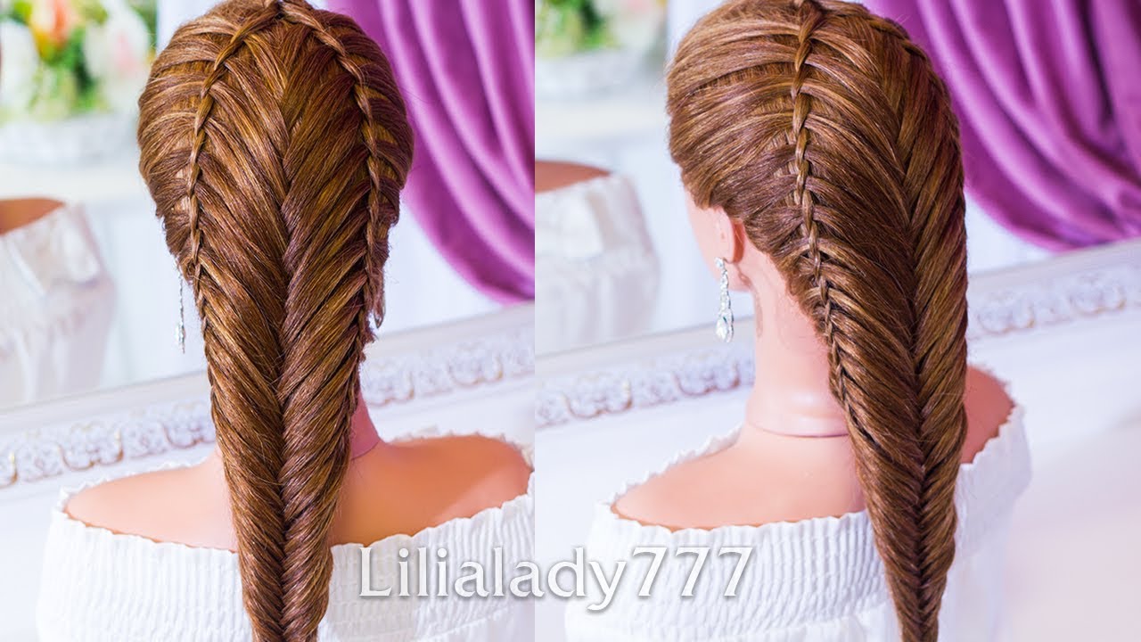 Прическа березка Красивые прически. Коса Рыбий Хвост. Amazing Hairstyle Tutorial Compilation 2018