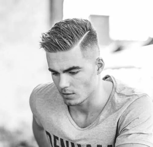 Прическа без боков мужская Men Short Hairstyle Extension - Premium Grade Hair Short hair undercut, Thick ha