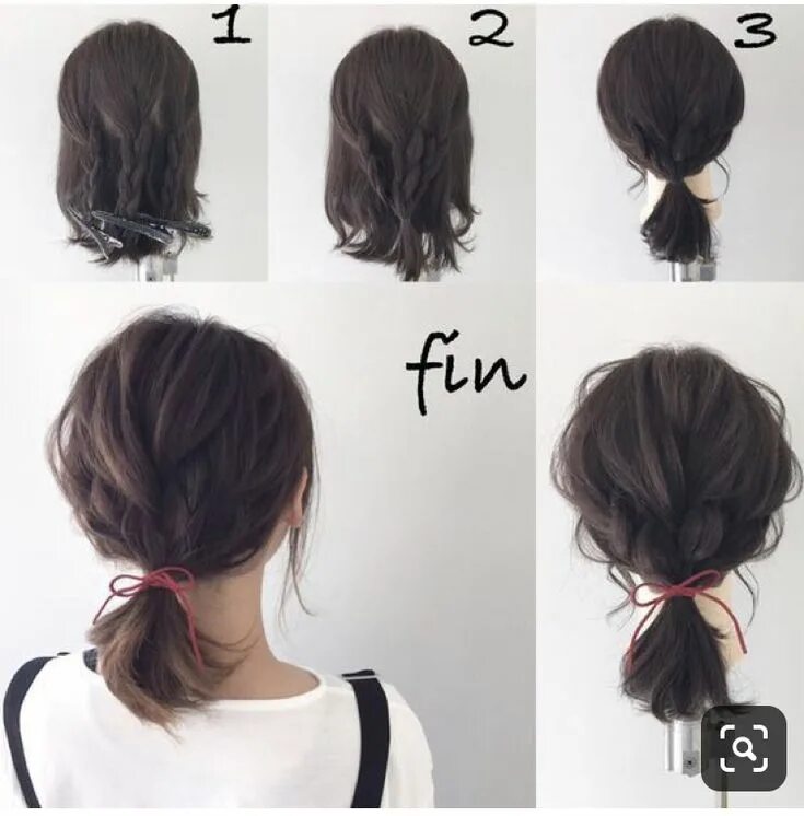 Прическа без резинки на средние волосы Pin on Hair Long hair styles, Pigtail hairstyles, Bob hairstyles for fine hair