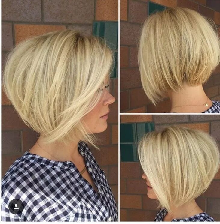 Прическа боб каре на средние Gorgeous Brunette Bob Styles Bob-Hairstyle.Com Haarschnitt, Kurzhaarfrisuren, Ku