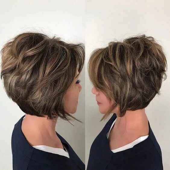 Прическа боб женская для средних Pin by Светлана Хилько-Лобынцева on Стрижка Layered haircuts for women, Short ha