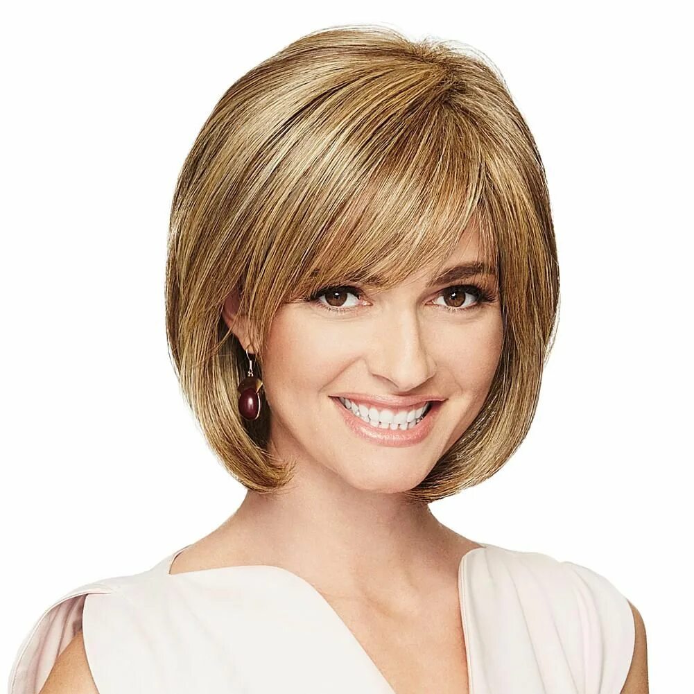 Прическа боб женская для средних волос Gabor Essentials Adoration Mid-Length Wig - 8985123 HSN Bobs for thin hair, Shor