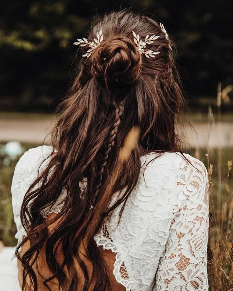 Прическа бохо длинные 10 популярных идей на тему "hochzeit frisuren lange haare offen" для вдохновения