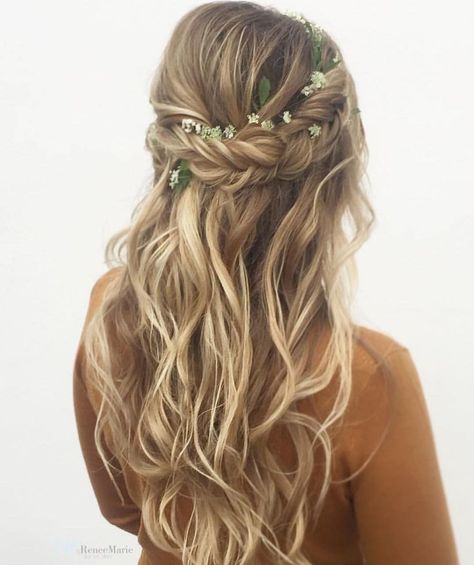 Прическа бохо длинные волосы 10 популярных идей на тему "rustic bridal hair" для вдохновения