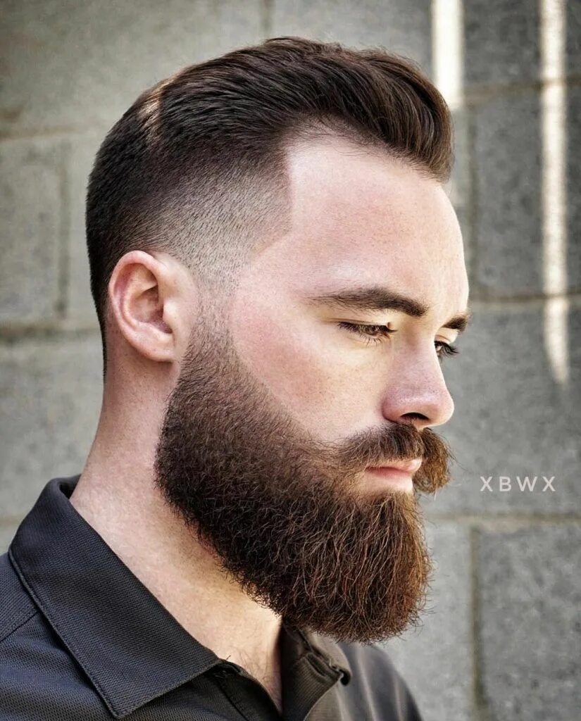 Прическа бороды фото 30+ Temp Fade Haircuts: 2024 Trends + Styles Beard hairstyle, Beard fade, Mid fa