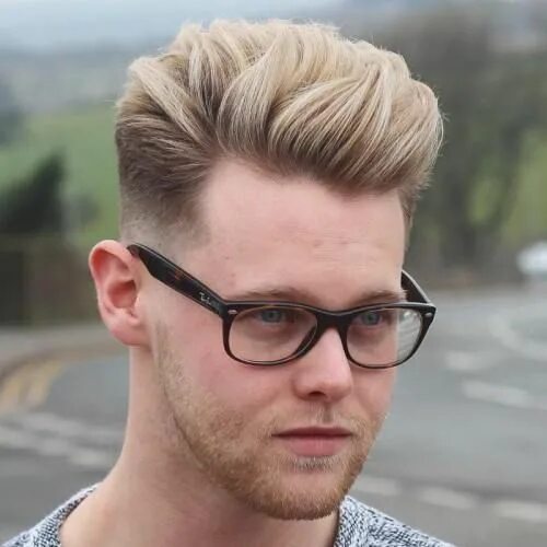 Прическа британка мужская фото Highlighted Taper Fade Thin hair men, Mens hairstyles, Cool hairstyles for men