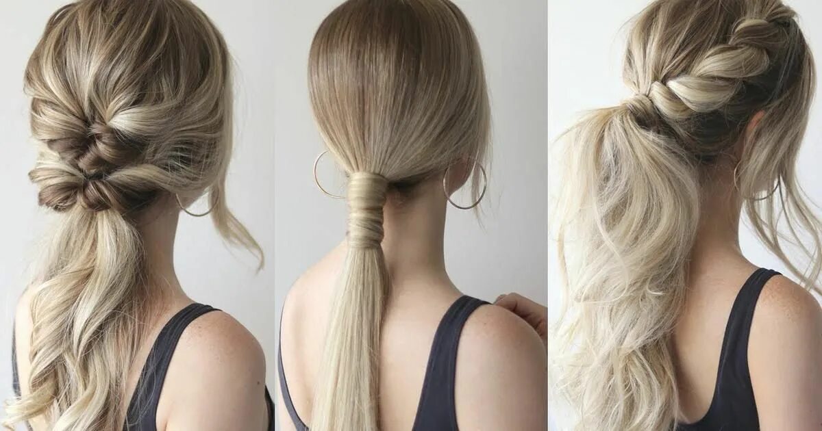 Прическа быстро на длинные волосы фото Ženstvene frizure koje je jednostavno napraviti 24sata Elegant ponytail, Ponytai