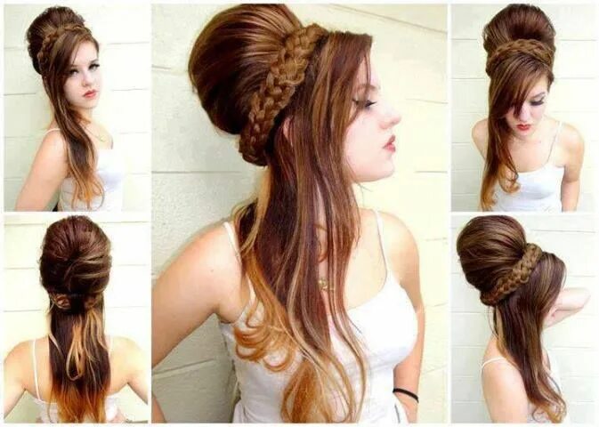 Прическа быстро на длинные волосы фото Pin de Joana Rodrigues em Hairstyles Penteado cabelo curto, Hair hair, Penteados