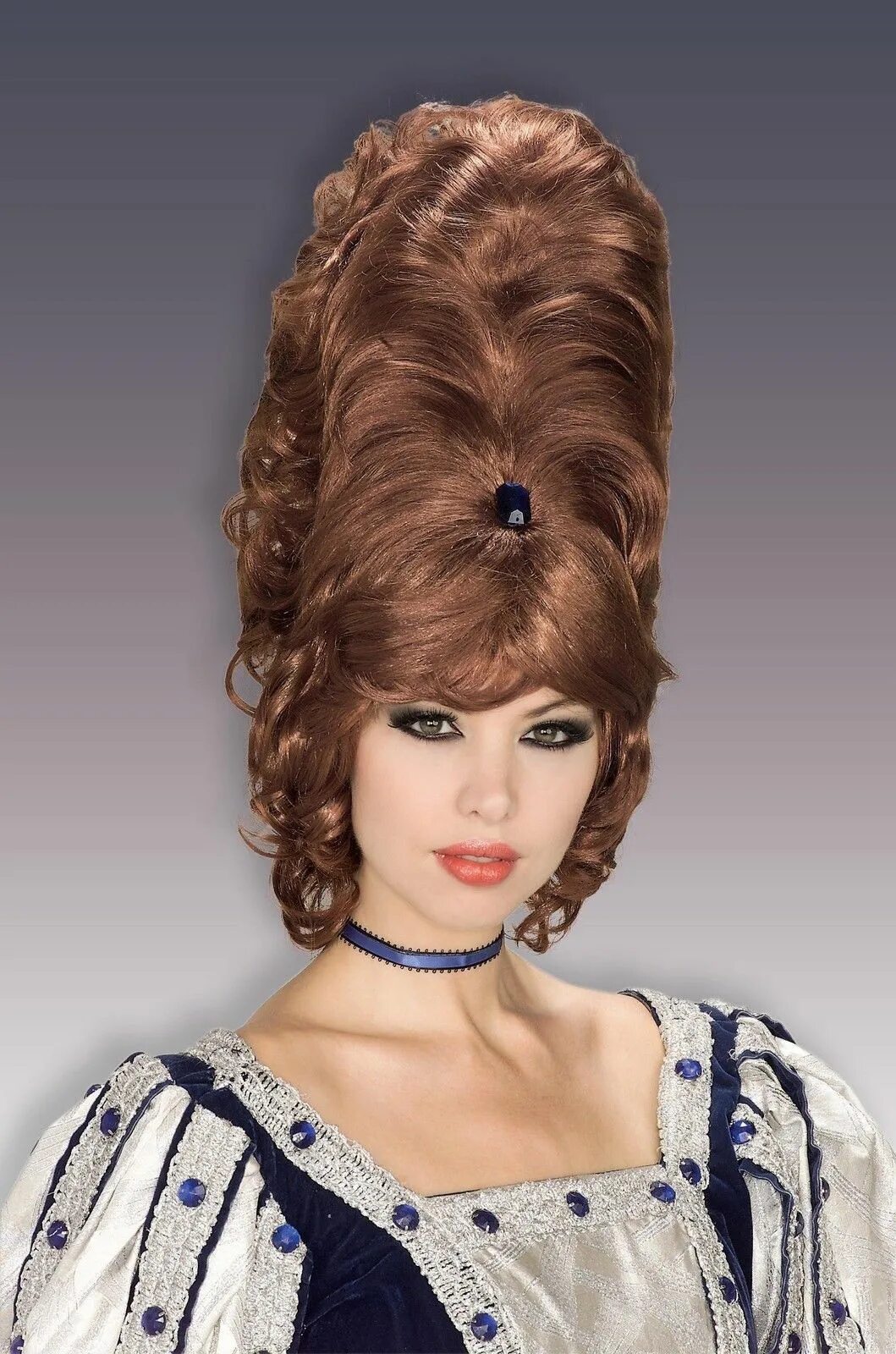 Прическа дамы 60's 70's Retro Beehive Wig Tall Hair Victorian Queen Western Costume Accessory 