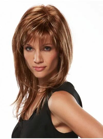 Прическа дебют на длинные волосы Angelique Synthetic Wig Long hair wigs, Medium hair styles, Long thin hair