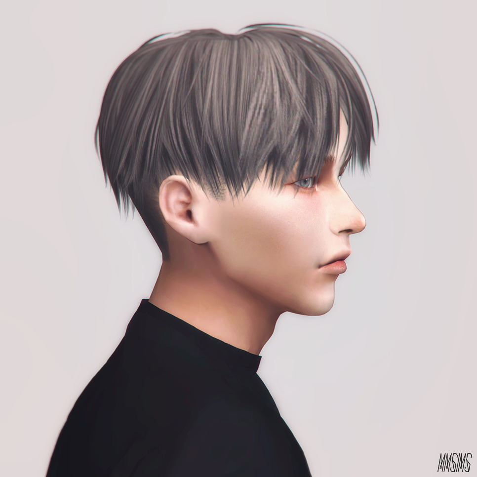 Прическа дед инсайд длинная S4CC // MMSIMS am Hair for TS4 Sims hair, Sims 4 hair male, Sims