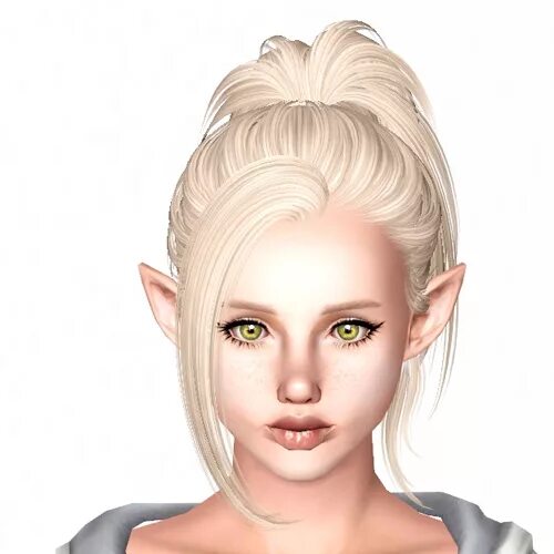 Прическа дед инсайд для девочек Butterfly`s 60 hairstyle retextured by Sjoko - Sims 3 Hairs