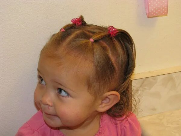 Прическа девочке 1.5 года 4 little piggies :) Cute website for little girls hair Little girl hairstyles, B