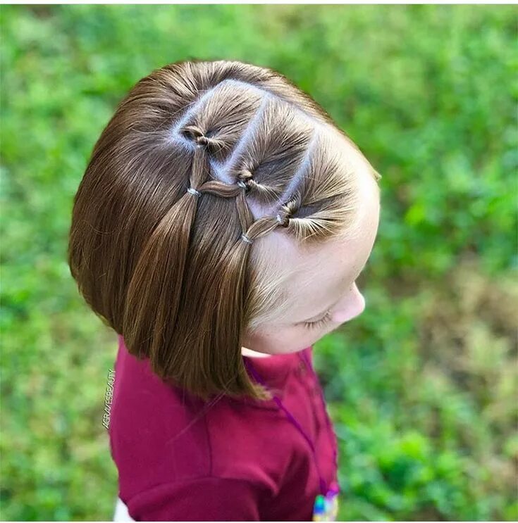 Прическа девочке каре заплести Pin by Lily Espinoza on hair Valentines hairstyles, Baby hairstyles, Hair styles