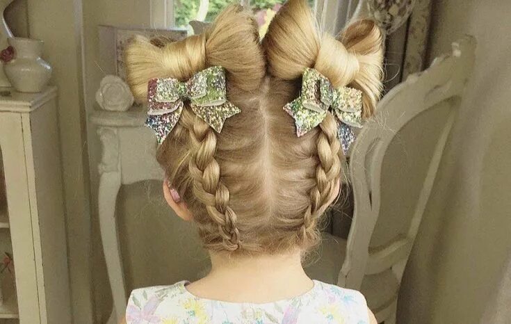 Прическа девочке на день Зачіски для дівчаток. Свіжі ідеї Baby girl hairstyles, Kids hairstyles, Cute tod