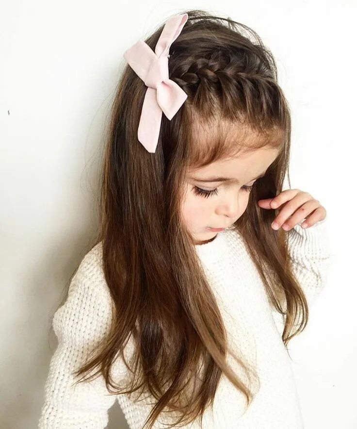 Прическа девочке на длинные тонкие волосы Pinterest Baby hairstyles, Kids hairstyles, Girl hair dos