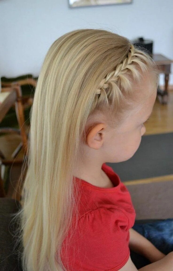 Прическа девочке на длинные тонкие волосы Layered Hairstyles Preschool Hairstyles Easy Little Girl Hairdos 20190724 White 