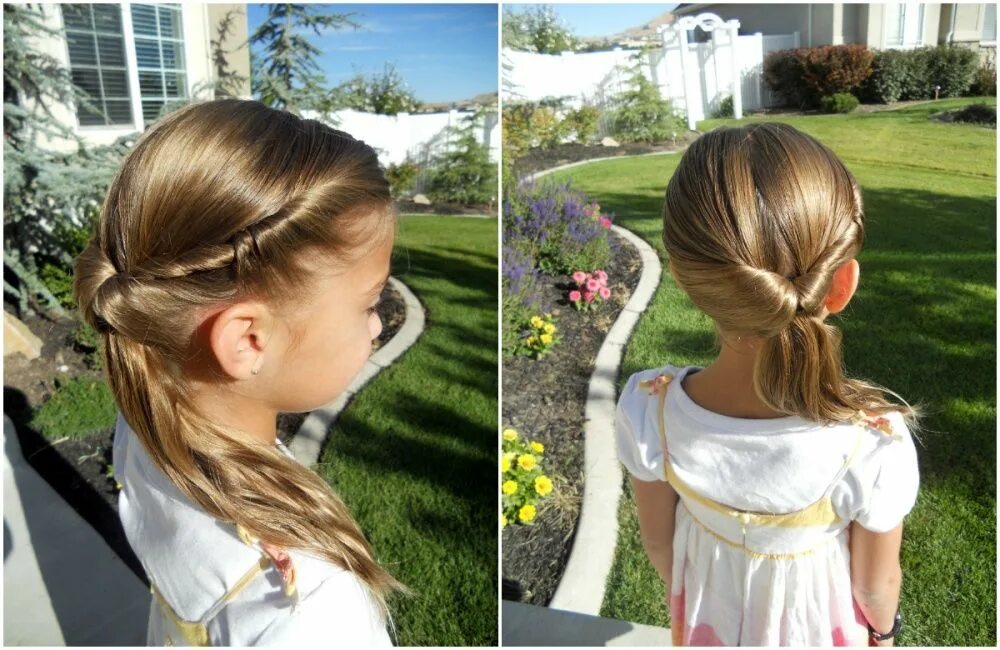 Прическа девочке на длинные тонкие волосы Pin on hairstyles for girls