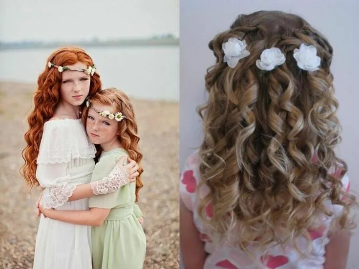 Прическа девочке на длинные волосы кудри Coiffure fille: idées cheveux longs et mi-longs en 28 photos - #cheveux #coiffur