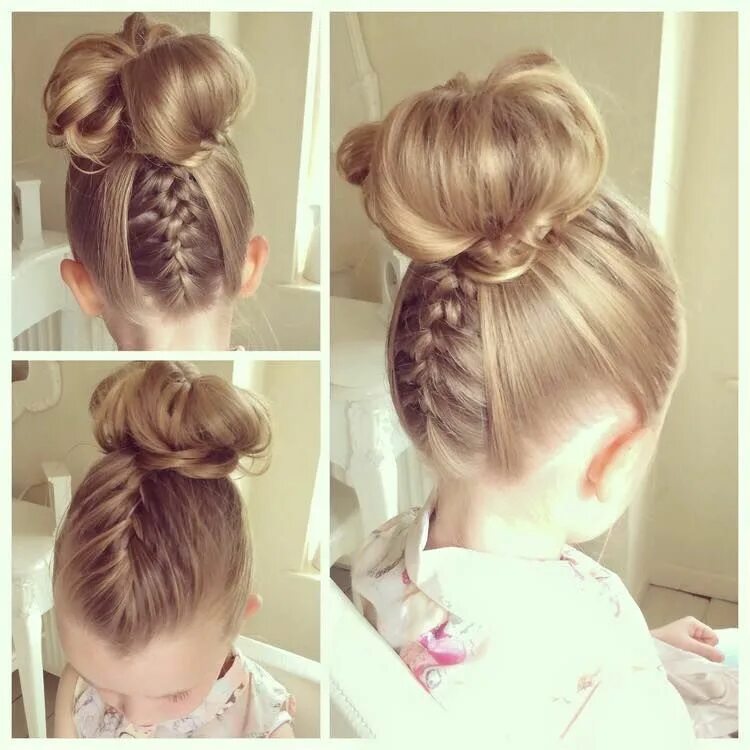 Прическа девочке своими руками легкая Kids hairstyles, Girl hairstyles, Flower girl hairstyles