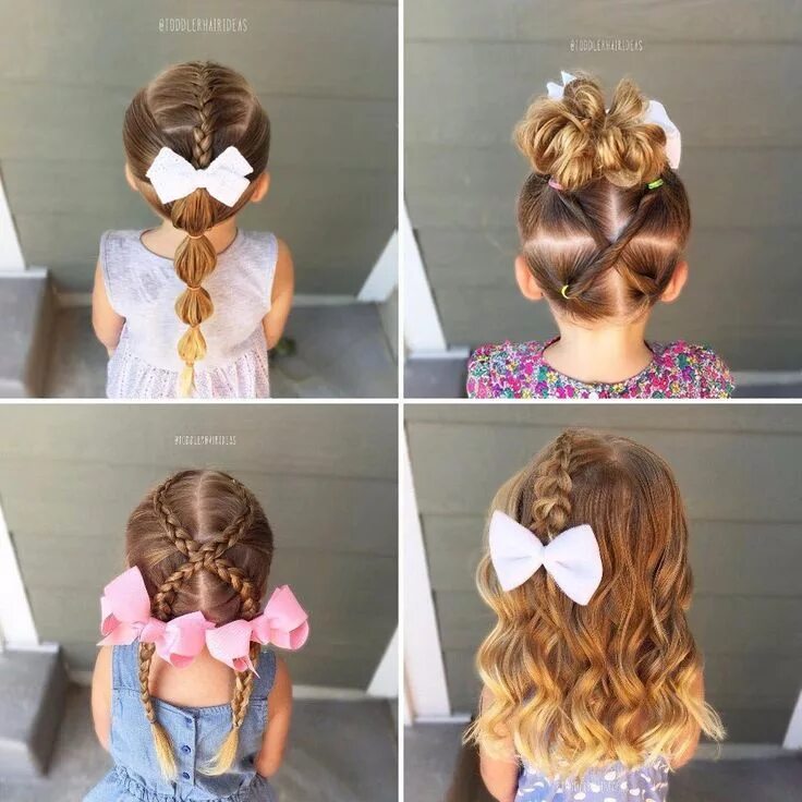 Прическа девочке своими руками легкая Pin em hairstyles