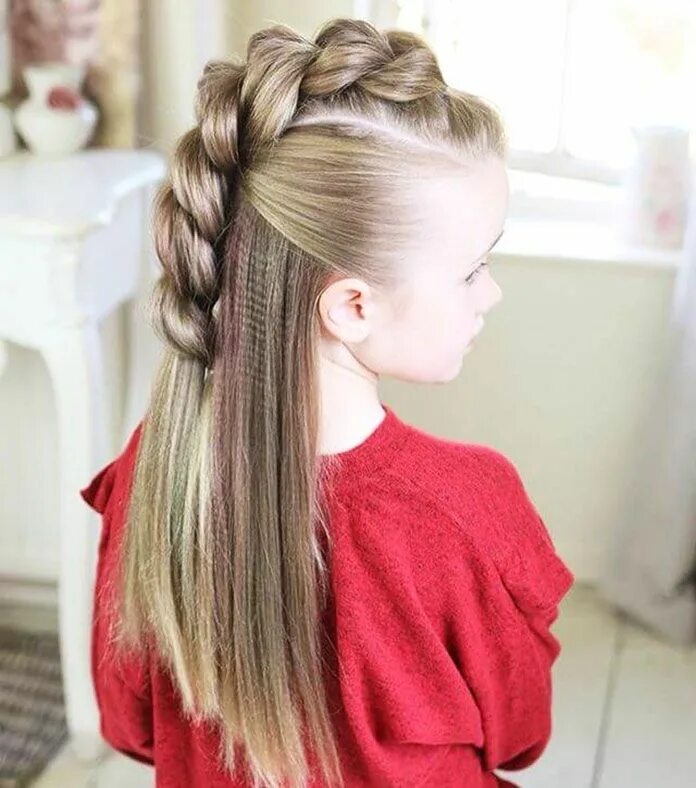 Прическа девочке в школу на длинные волосы 11 Simple Easy Little Girl Hairstyles - Beautyholo Girls hairstyles easy, Easy l