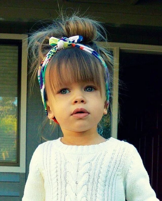 Прическа девочки 3 года фото Pin by Katie Tremaine on Babies! Baby girl hair, Little girl hairstyles, Baby ha