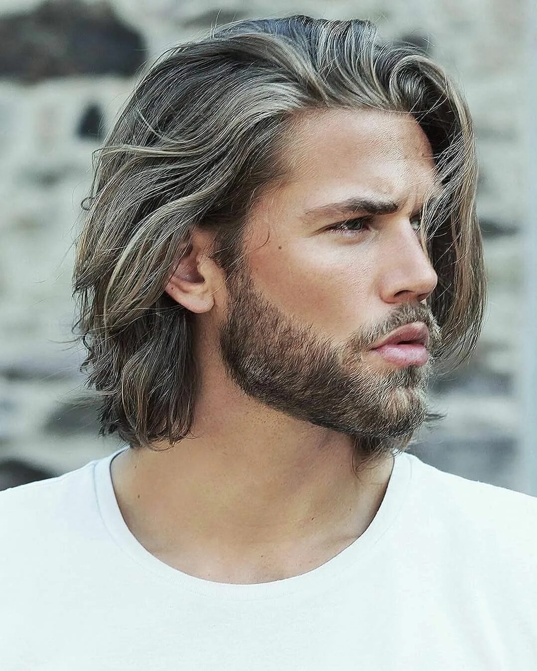 Прическа длина волос мужской Pinterest Mens hairstyles medium, Shoulder length hair men, Long hair styles men