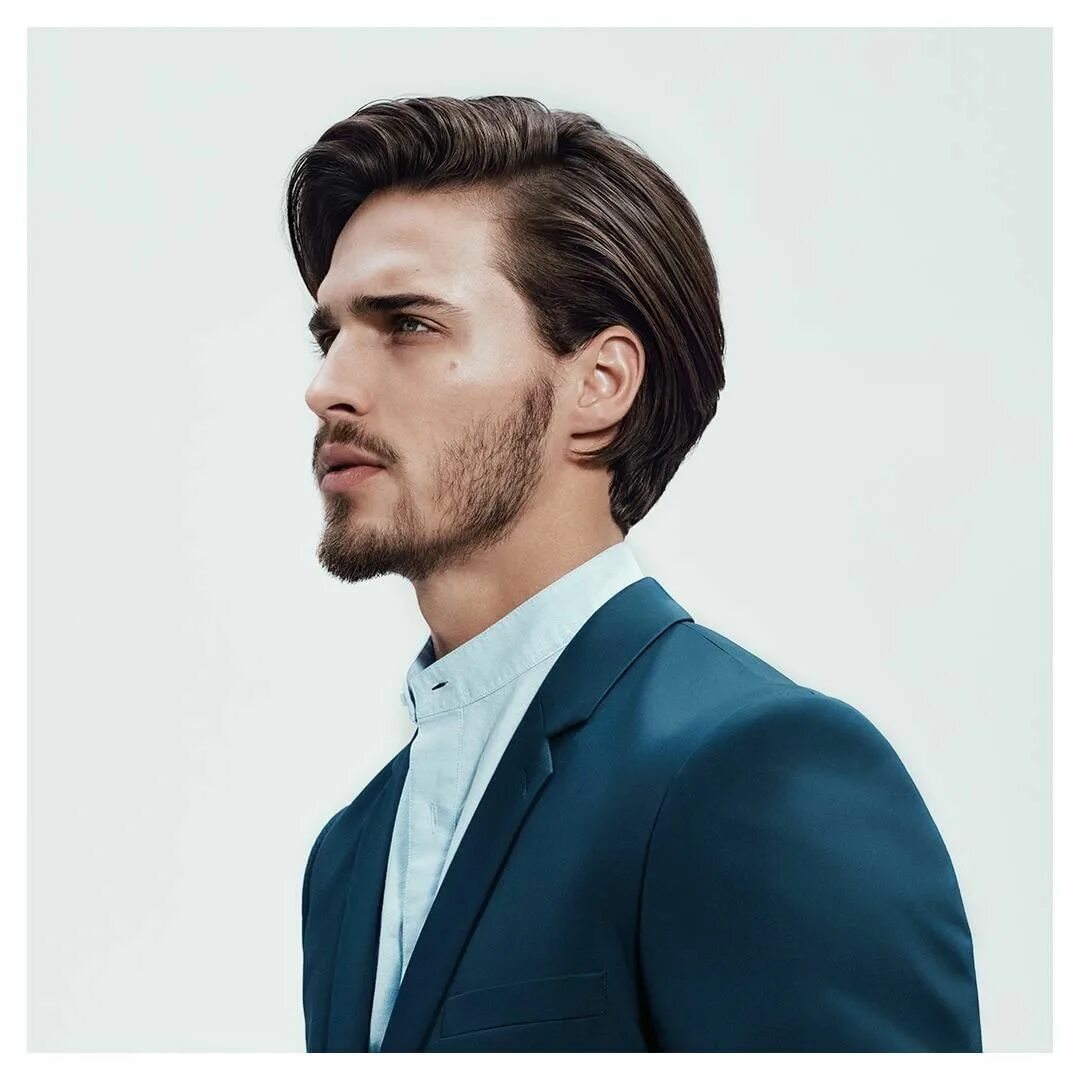 Прическа длинная классика atural yet tidy hairstyle trend alert! The perfect look for longer haired men sp