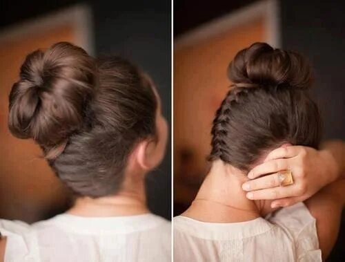 Прическа длинная шишка Épinglé par Nadia Loven sur Wedding style Coiffures chics, Coiffure et beauté, B