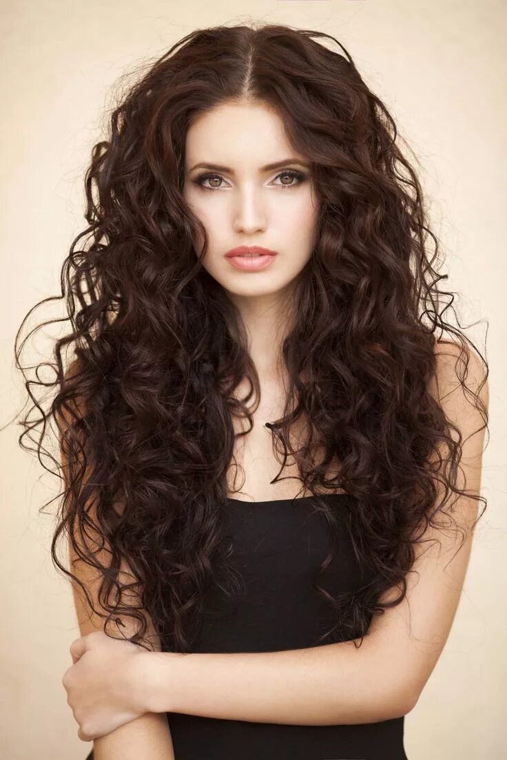 Прическа длинные кудряшки 25 Chocolate Brown Hairstyles That Will Get You To Join the Dark Side Brown hair