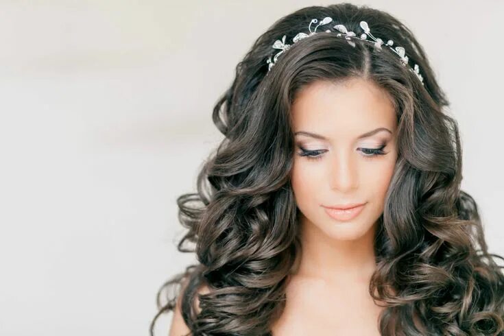 Прическа длинные локоны фото Какую прическу сделать на Новый год 2017? Long hair styles, Headband hairstyles,