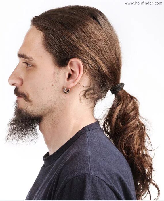 Прическа длинные волосы мужская хвостик Xre, but with bleached/white hair. Mens ponytail hairstyles, Long hair styles me