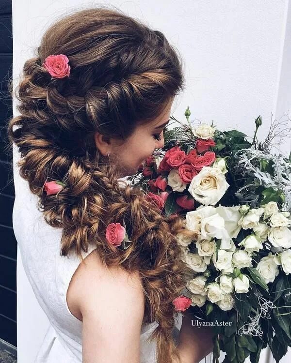 Прическа длинные волосы с цветами 30 Wedding Updo Hairstyles for Long Hair from Ulyana Aster Wedding hairstyles, L