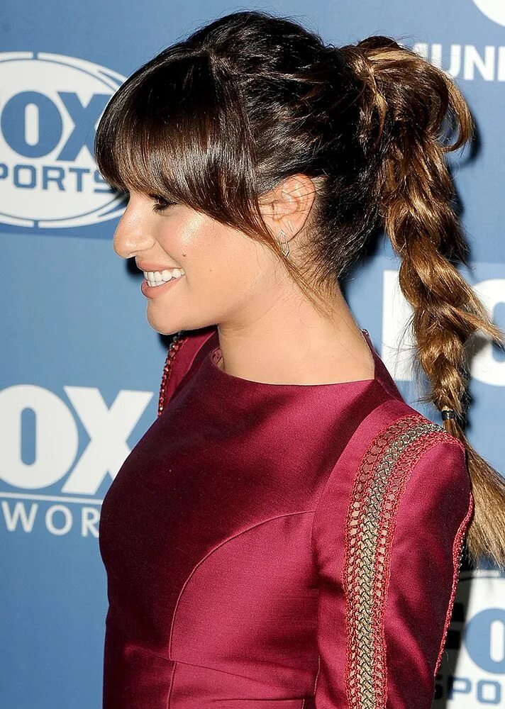 Прическа длинный хвост без челки How to Wear a Ponytail with Bangs: 15 Celebrity-Inspired Ways Teen hairstyles, H