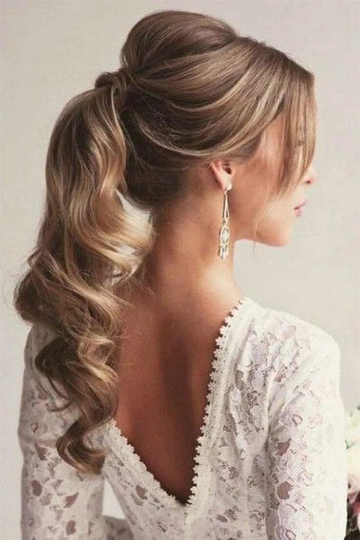 Прическа длинный хвост на свадьбу Pin by Александра Цыганова on wedding party Cute ponytail hairstyles, Fancy pony