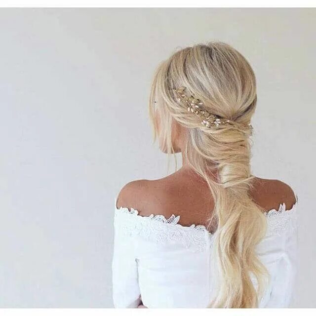 Прическа длинный хвост на свадьбу 50 Modern Wedding Hairstyle Ideas with Awesome Braids, Curls, and Up-dos Hair st