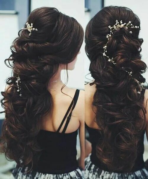 Прическа для бала на длинные волосы Pin by Dana Plíšková on účesy Quince hairstyles, Hair styles, Evening hairstyles