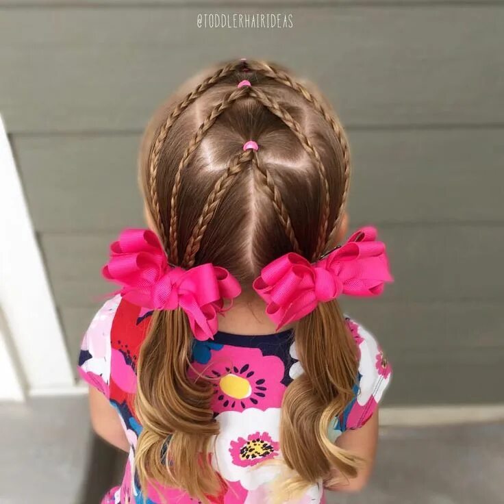 Прическа для девочек 8 лет легко Pin en Toddler hair ideas