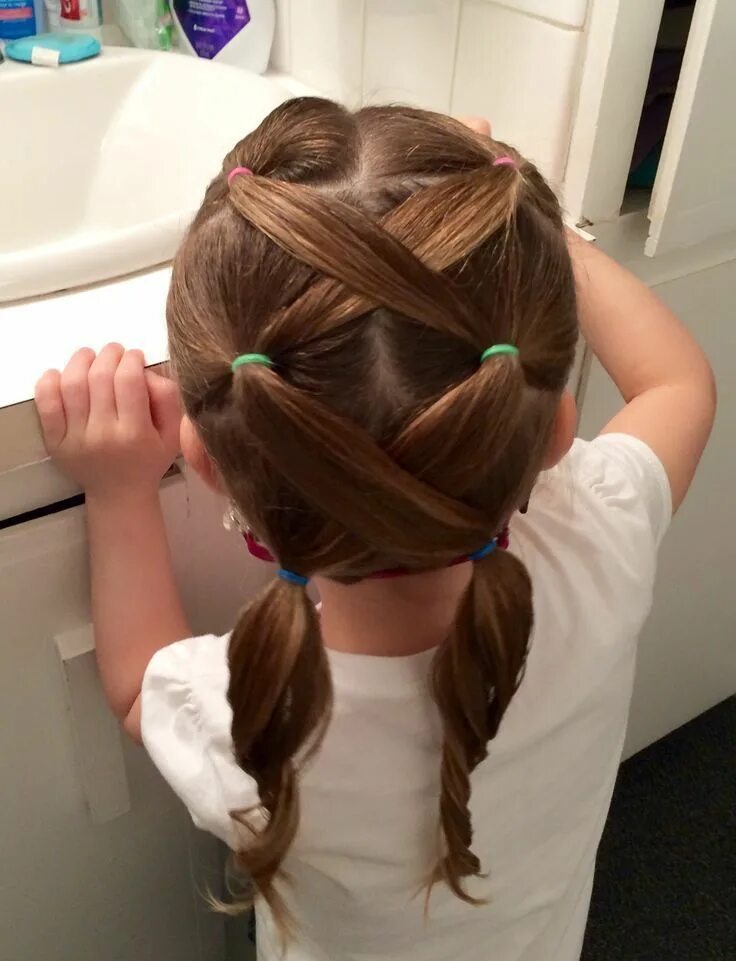 Прическа для девочек домашние простые Mila Hairstyles #Kinderfrisuren #Mila #for #Hairstyles Frisuren, Kinderfrisuren,