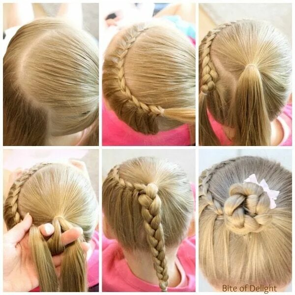 Прическа для девочек фото пошагово Cute Bun Hairstyles for Girls - Our Top 5 Picks for School or Play Прически для 