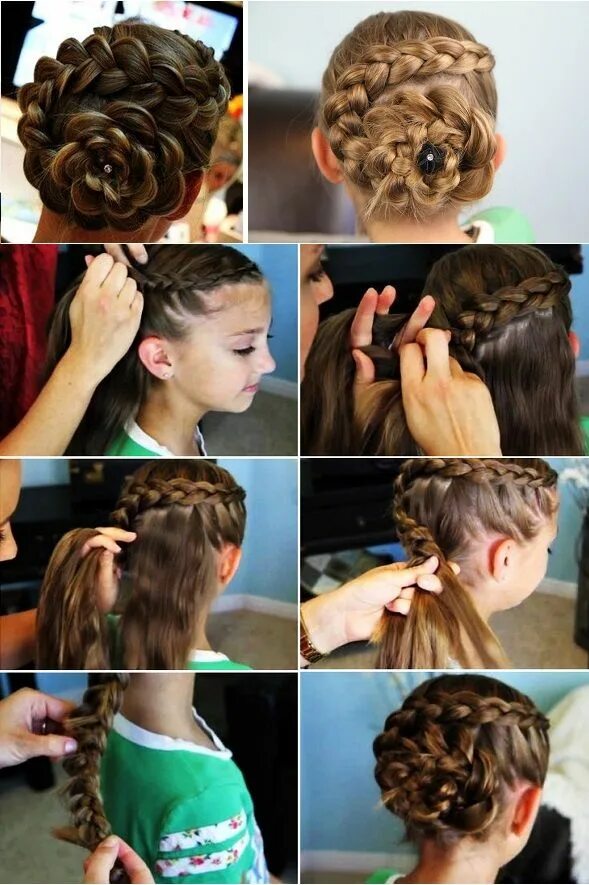 Прическа для девочек фото пошагово Dutch Flower Braid Hairstyle - AllDayChic Hair braid diy, Flower girl hairstyles