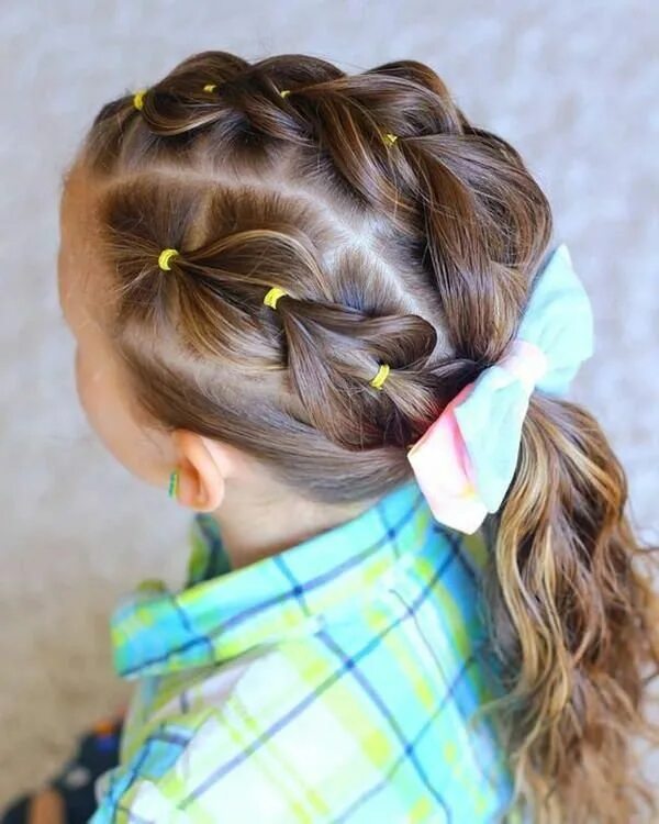 Прическа для девочек хвостики косички 133 Gorgeous Braided Hairstyles For Little Girls // #Braided #Girls #Gorgeous #H