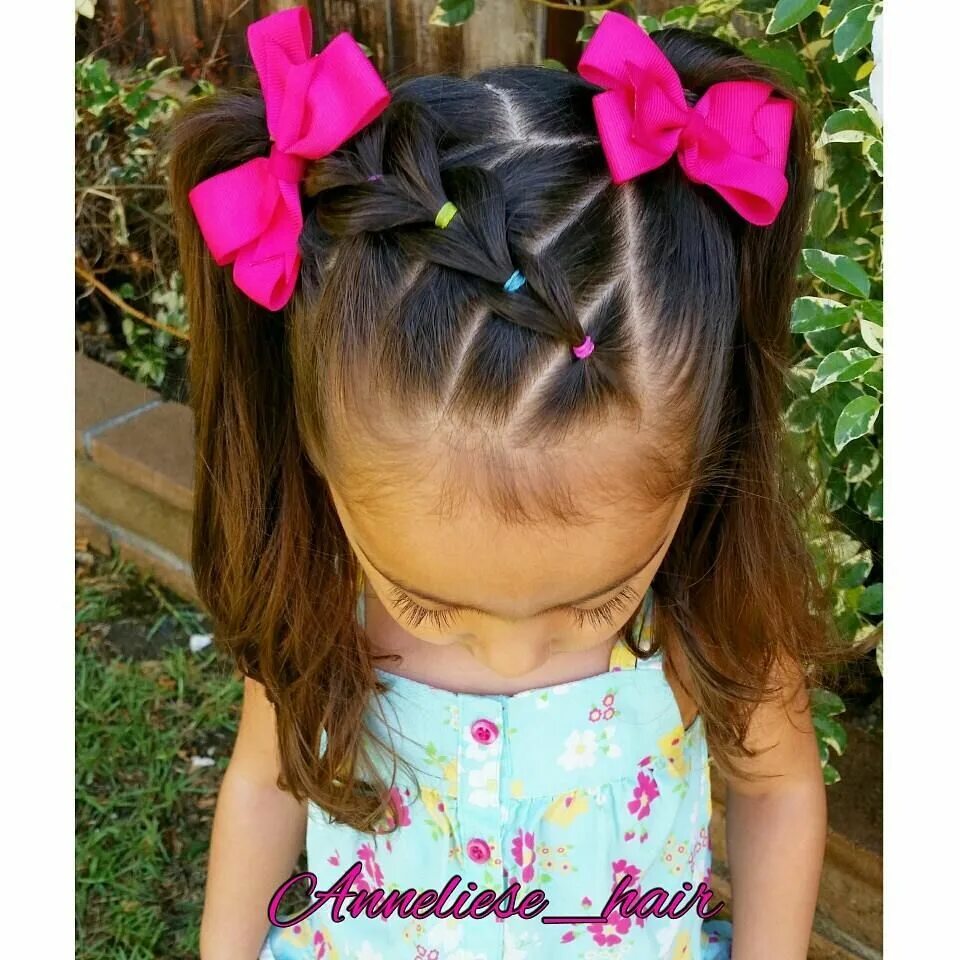 Прическа для девочки 3 года 89 Likes, 11 Comments - Hairstyles For Little Girls (@anneliese_hair) on Instagr