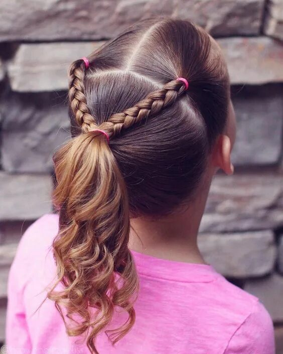 Прическа для девочки 6 класс Egyszerű hajfonat kislányoknak - Gyerek Femina Kids braided hairstyles, Girls ha