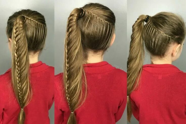 Прическа для девочки хвост Lace Mermaid Braid Side Ponytail Side braid ponytail, Box braids hairstyles, Mer