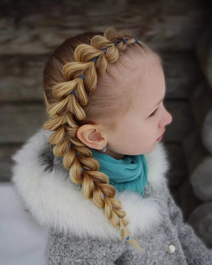 Прическа для девочки косички по бокам Pull through braid on the side. . . #braid #braids #braided #braiding #braididea