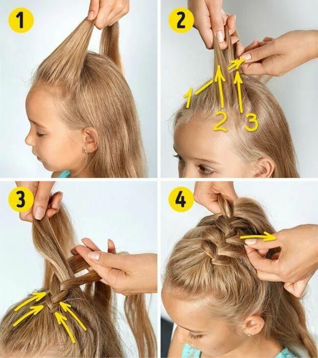 Прическа для девочки легкая и быстрая Cute And Easy Hairstyles For Kids Summer Hairstyles For Little Girls Little Girl